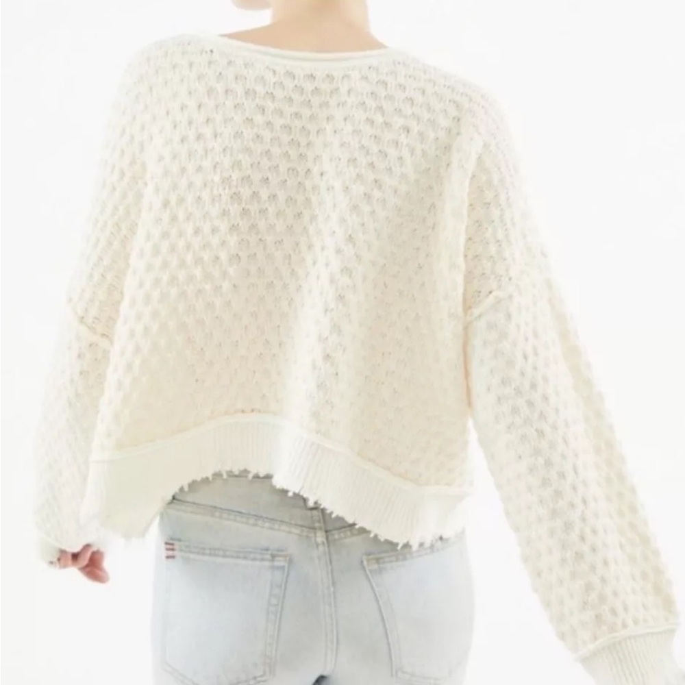 Urban Outfitters Women's Maia Drapey Textured Knit Sweater